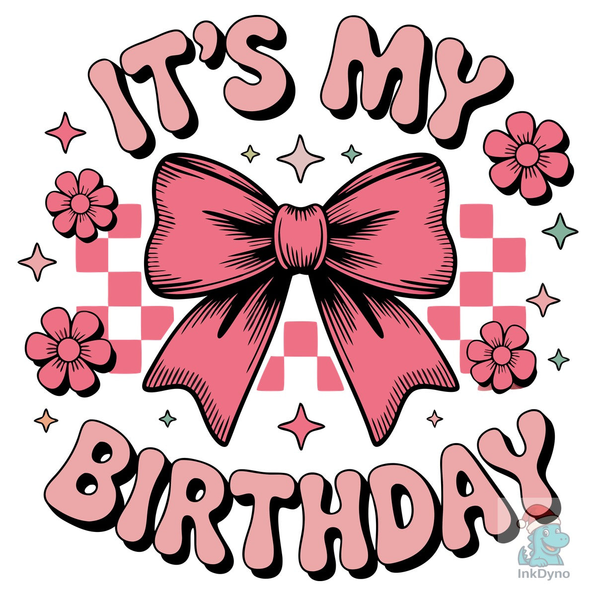 Retro It's My Birthday Graphic