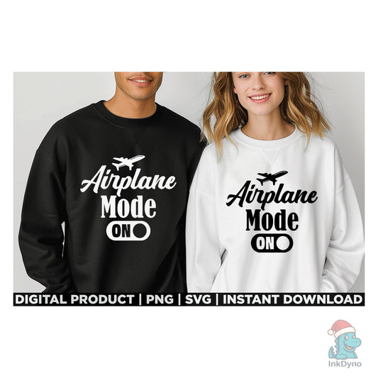 Airplane Mode Funny Travel Pilot Plane - DTF Transfer