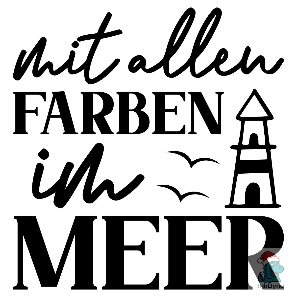 Mit Allen Farben Im Meer