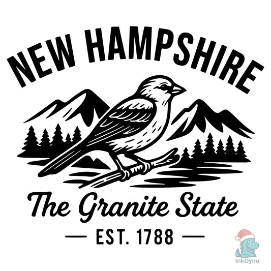 NEW HAMPSHIRE the Granite State - DTF Transfer