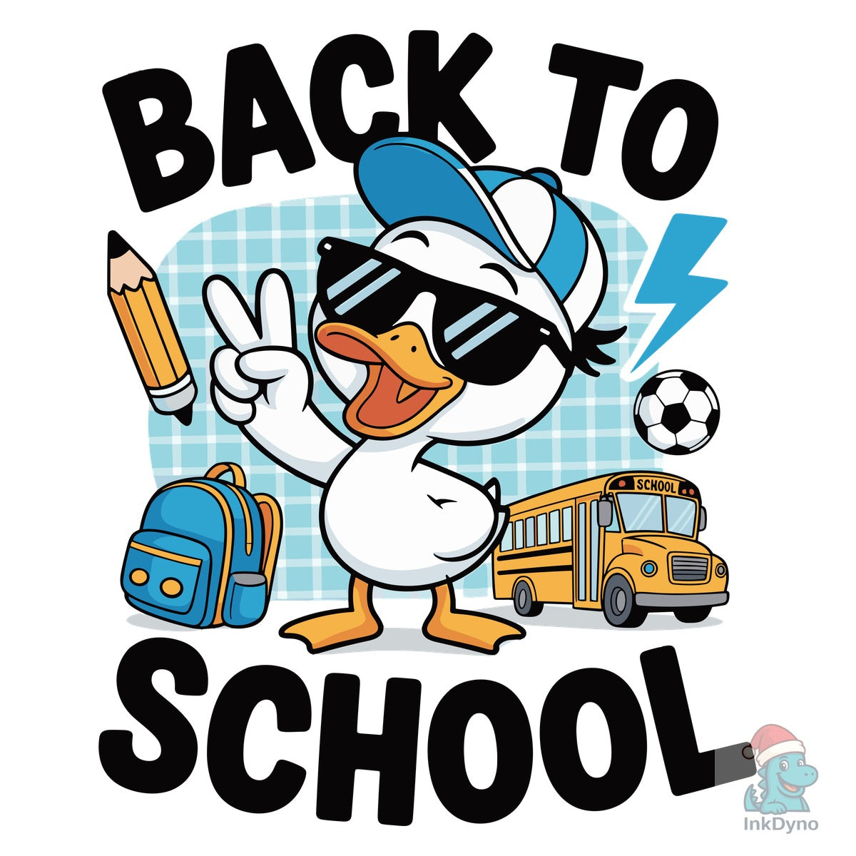 Back to School Boy Goose First Day
