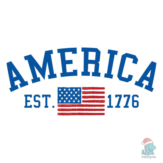 American Flag USA United States of Ameri - DTF Transfer