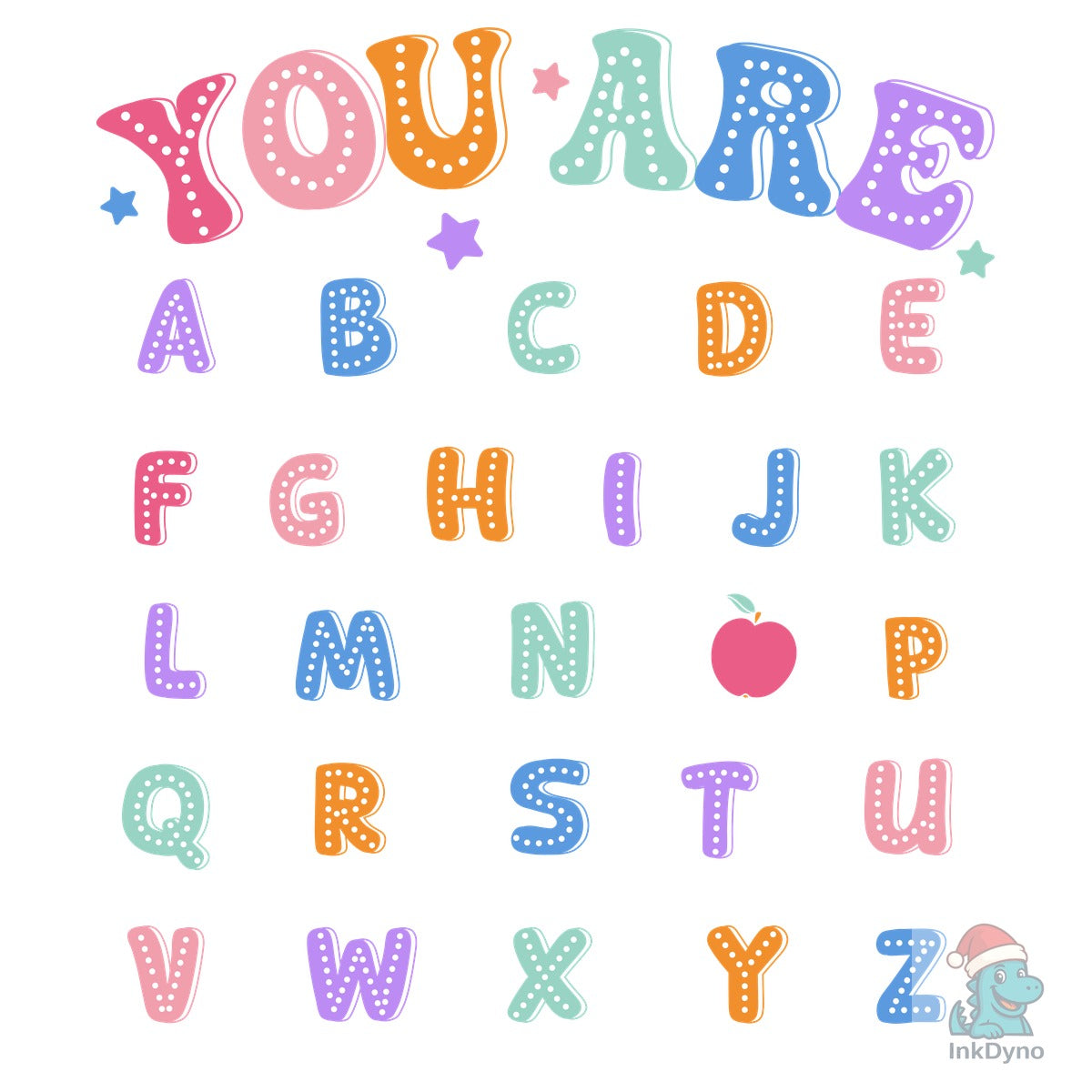 You Are ABC Alphabet Positive Words