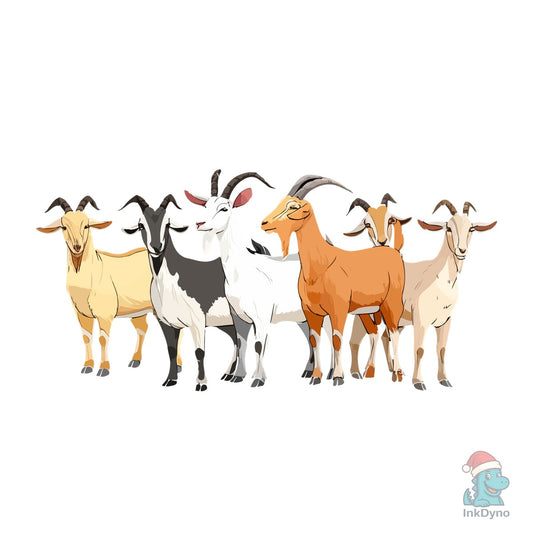 Funny Goat Lover T-Shirt Design - DTF Transfer