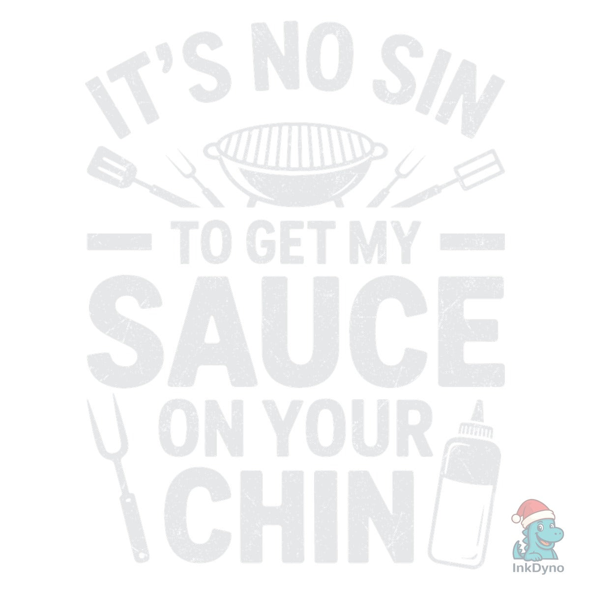 Sauce on Chin