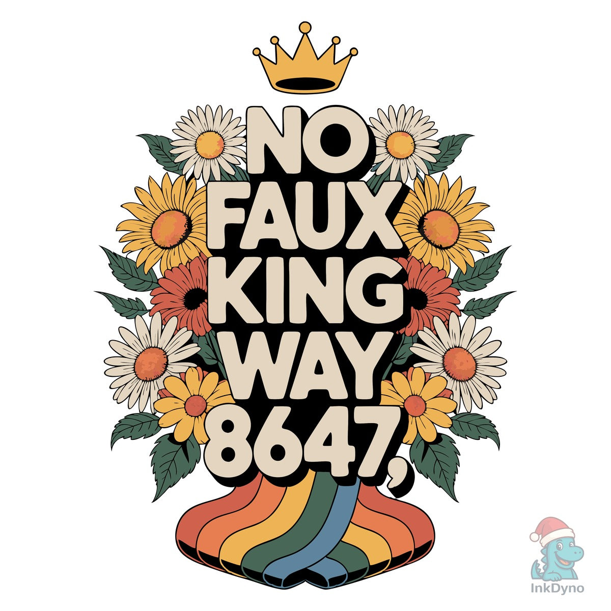 No Faux King Way 8647 Floral Design