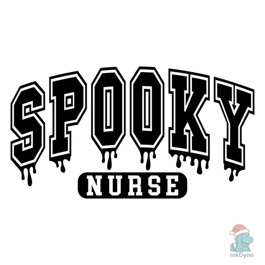Spooky Nurse Halloween Tee - DTF Transfer