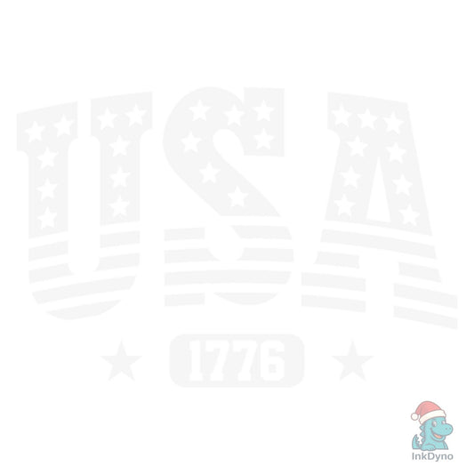 4th of July USA Flag 1776 Patriotic - DTF Transfer