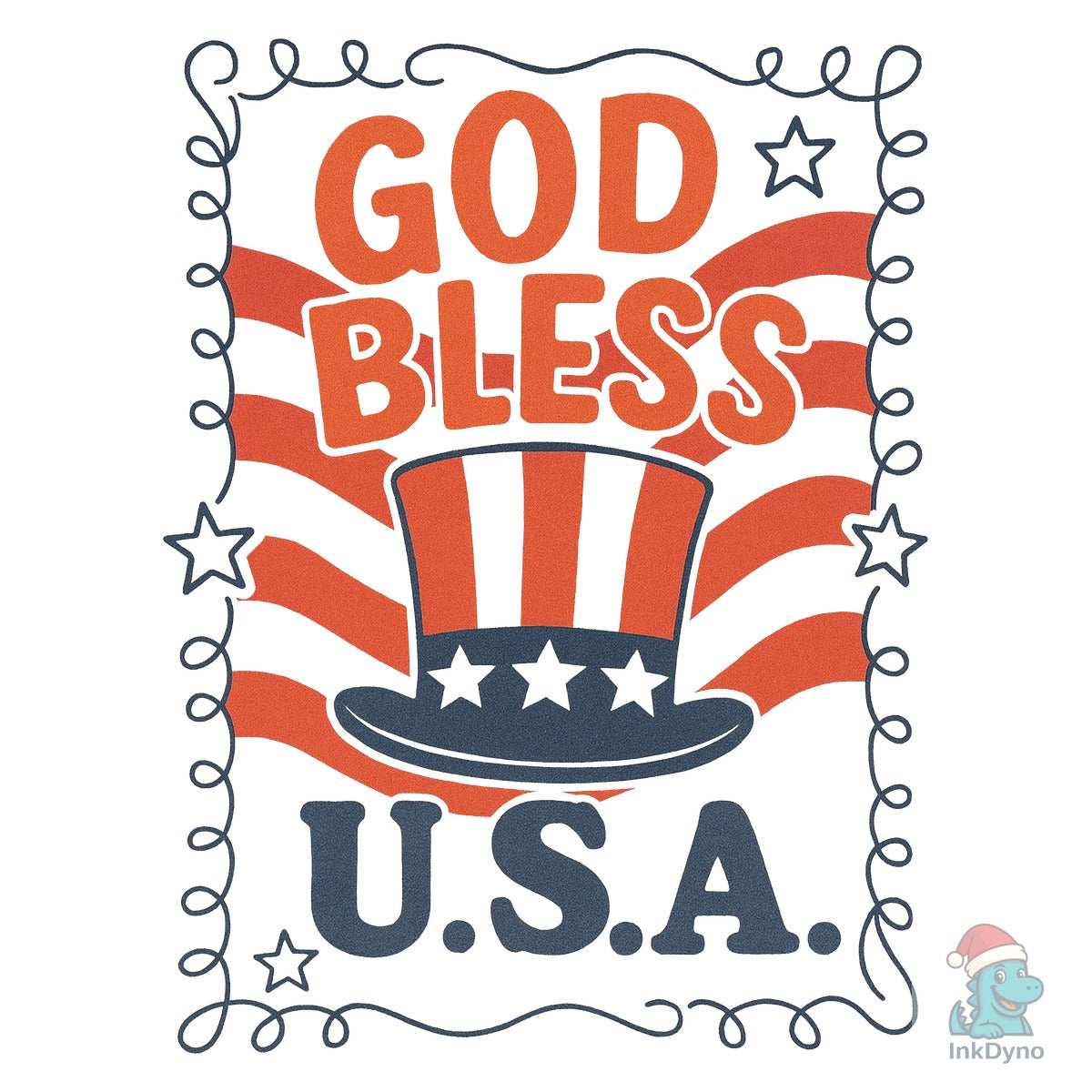 God Bless the USA Patriotic Coquett