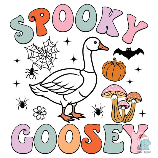 Spooky Goosey Skeleton Goose - DTF Transfer