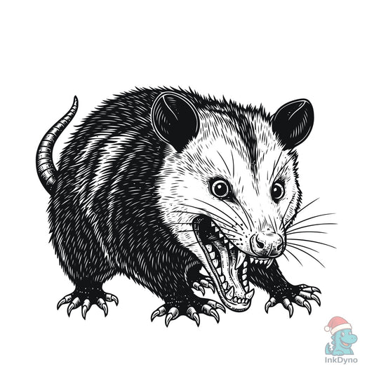 Feral Delightful Funny Opossum T-Shirt - DTF Transfer