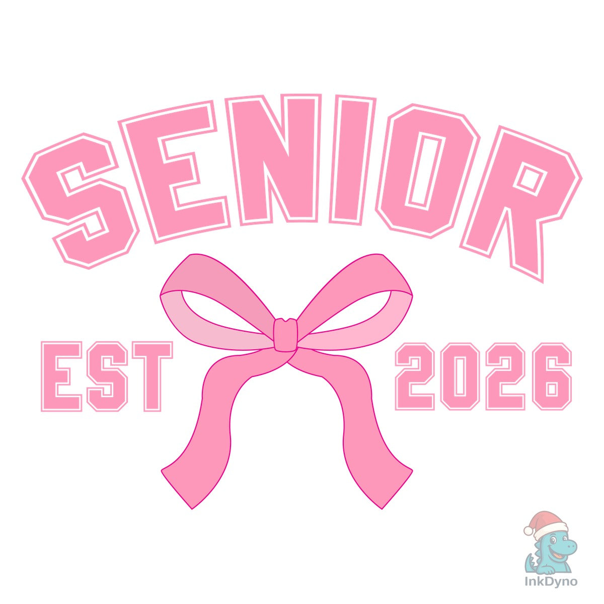 Senior 2026 Coquette Pink Bow