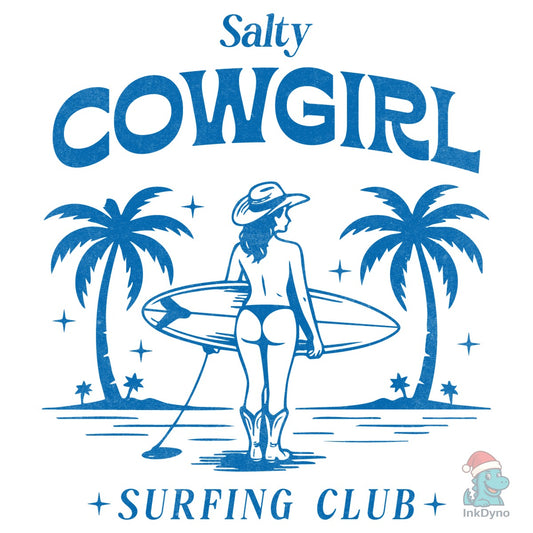 Western Summer Salty Cowgirl Club - DTF Transfer