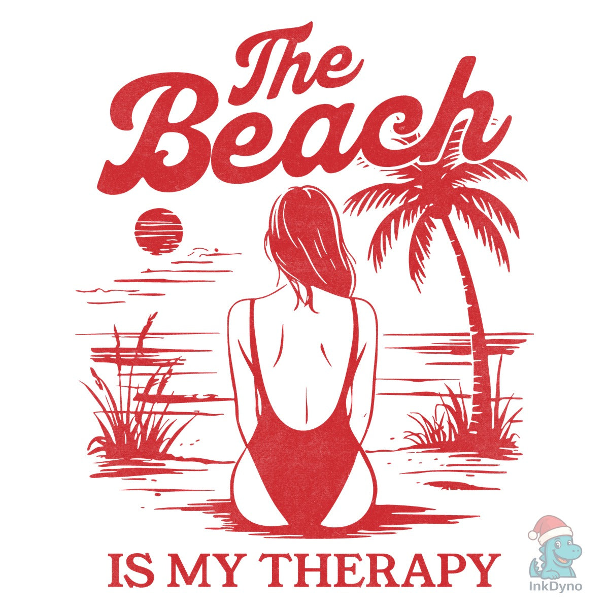 Retro Summer the Beach is My Therapy