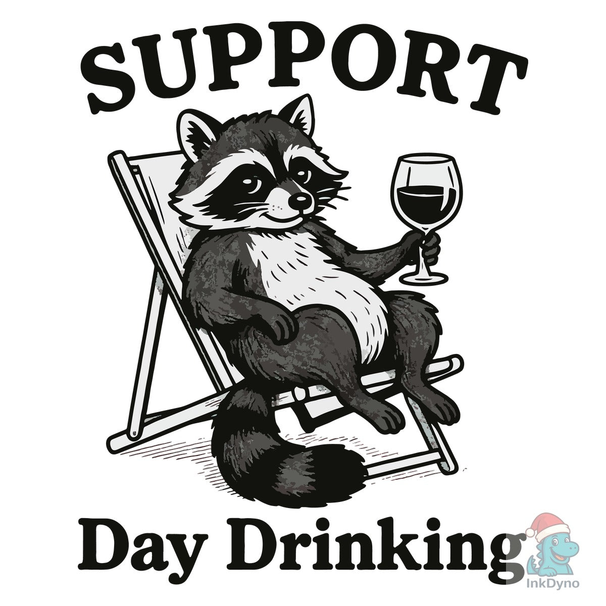 Support Day Drinking Raccoon T-Shirt