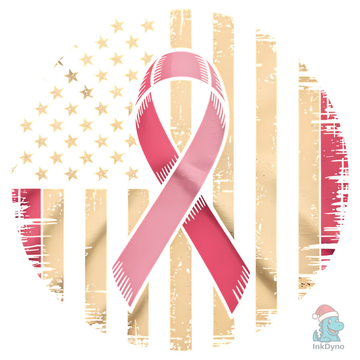 Breast Cancer Awareness USA Flag Shirt