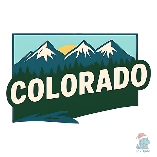 Colorado State Map - DTF Transfer
