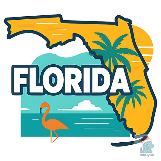Florida State Map - DTF Transfer