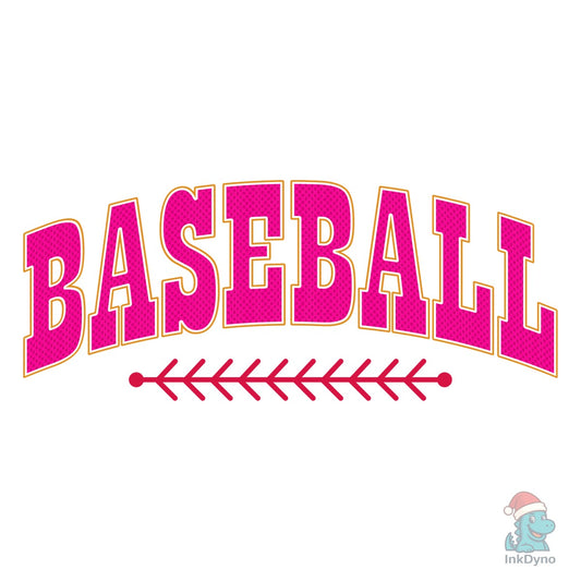 Baseball Typography Baseball - DTF Transfer
