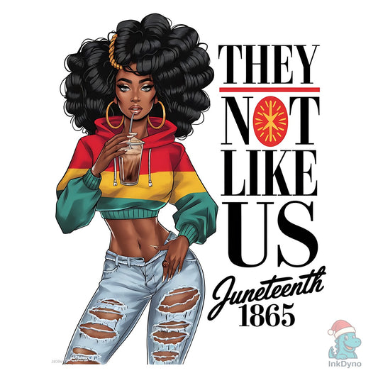 Juneteenth They Not Like Us Black Histor - DTF Transfer
