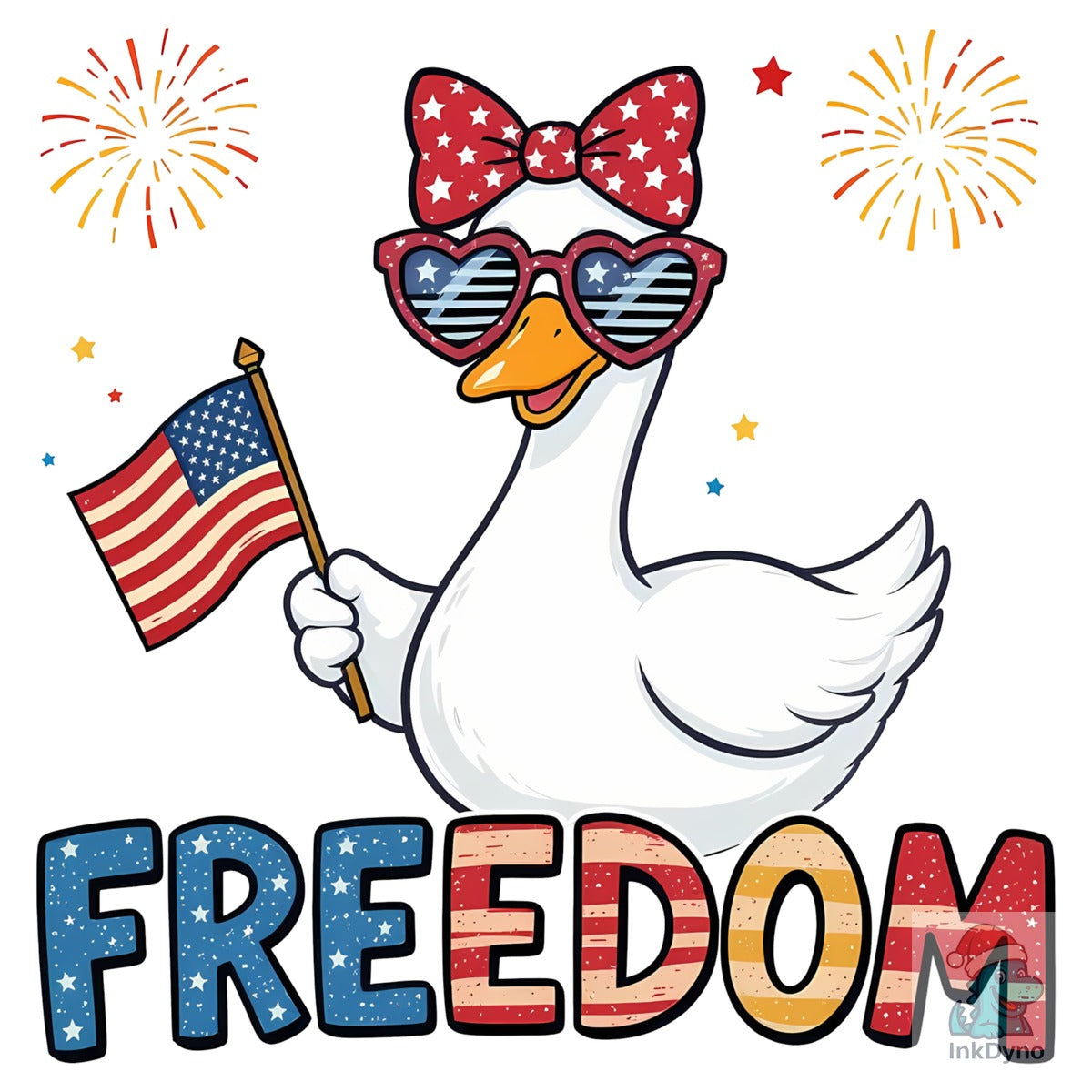 Patriotic Goose Freedom Bird