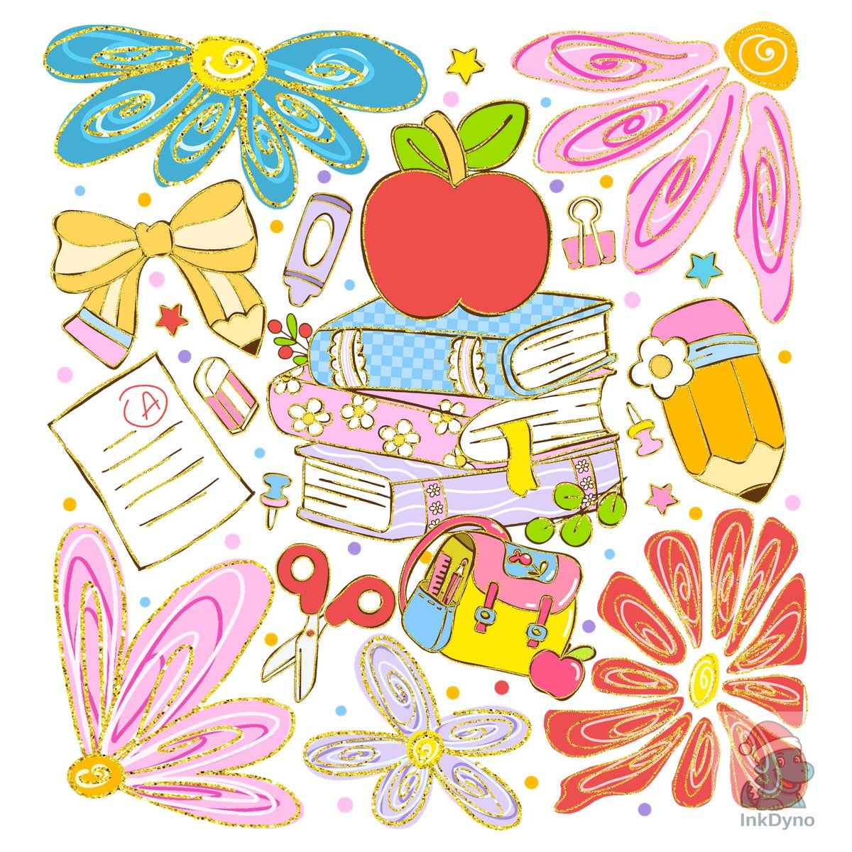 Preppy Teacher Books Sublimation