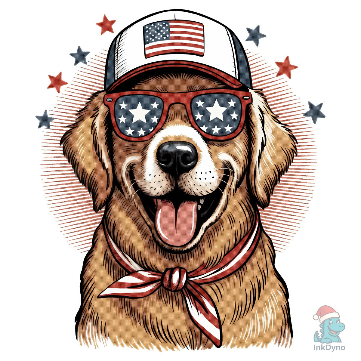 4th of July Patriotic Dog