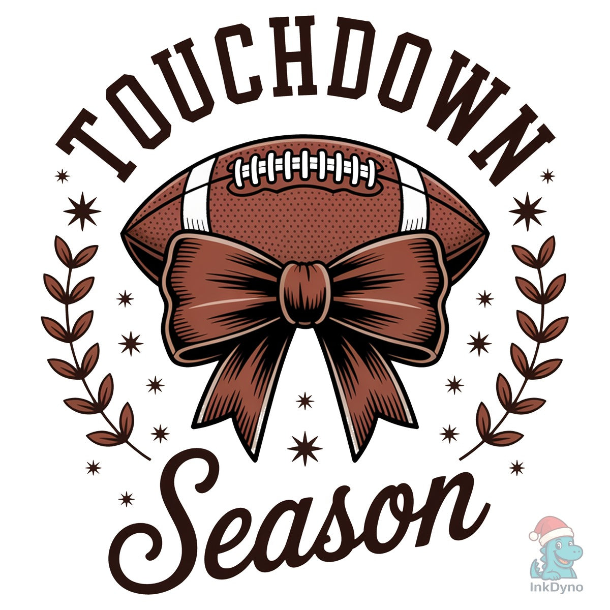 Touchdown Season Retro Football Bow