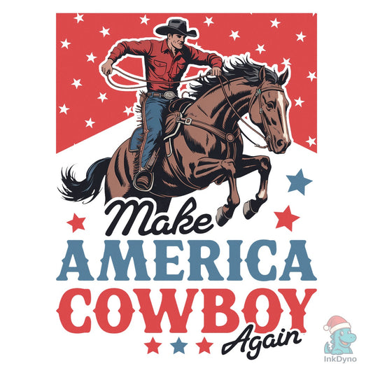 Retro 4th of July Patriotic Western - DTF Transfer
