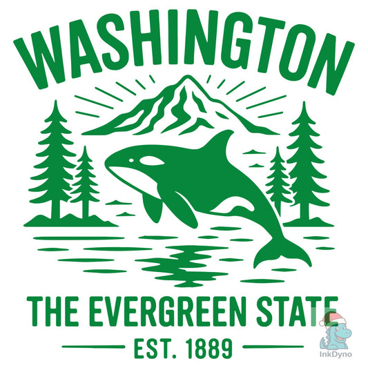 Washington the Evergreen State - DTF Transfer