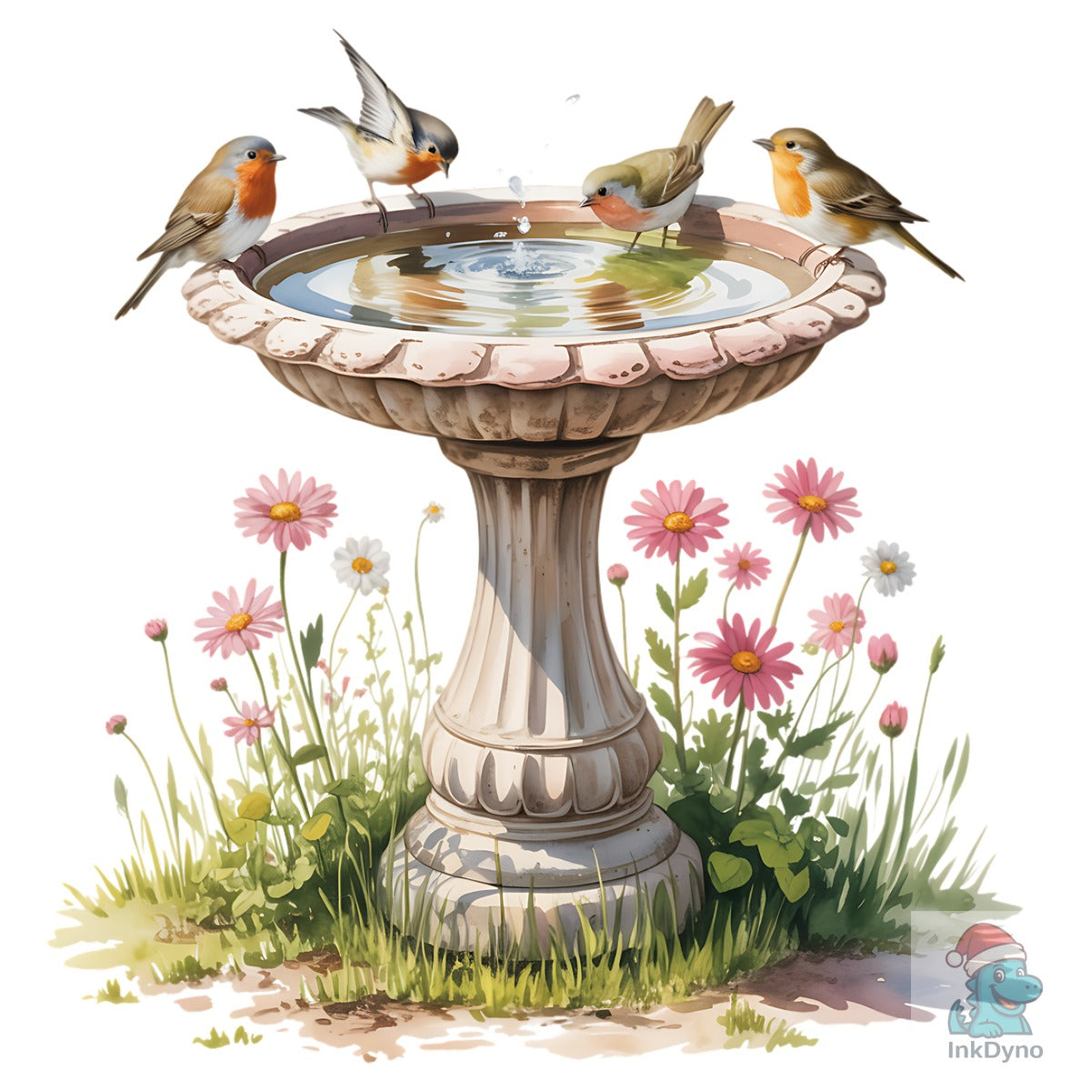 Bird Bath Vintage Garden Birdbath