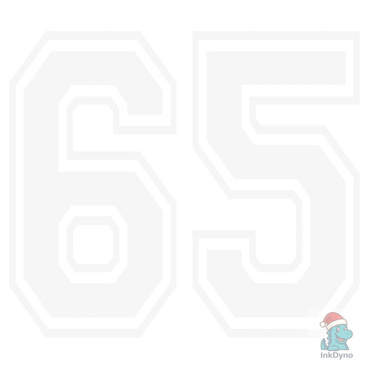 Number 65 Birthday Varsity Sports Team - DTF Transfer