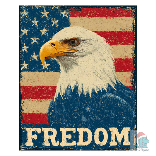 Patriotic Eagle American Flag - DTF Transfer