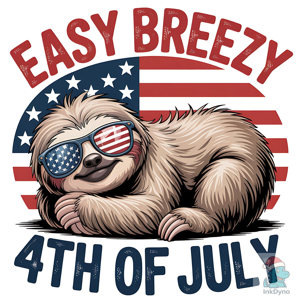 Easy Breezy 4th of July Sloth