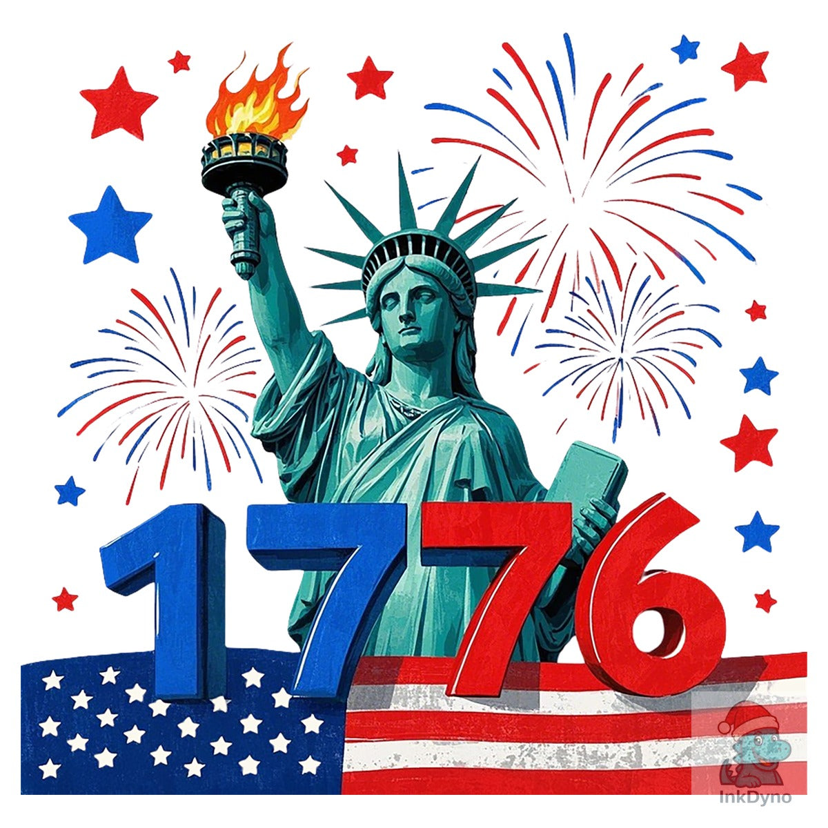Freedom Day 1776 T-Shirt Design