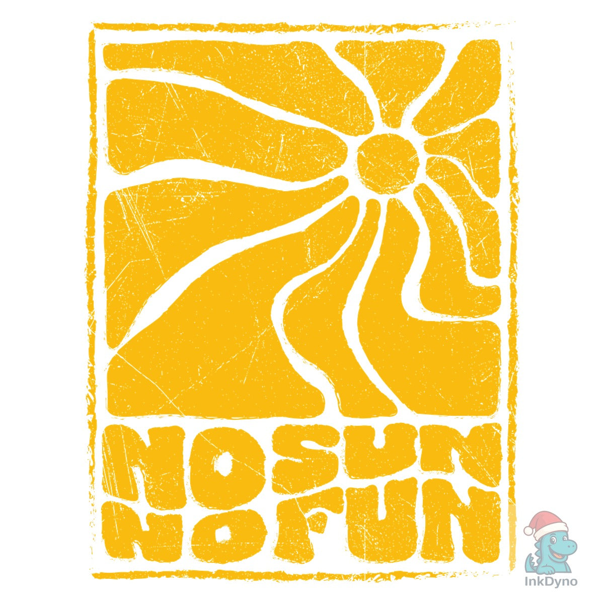 No Sun No Fun Retro Vintage Summer