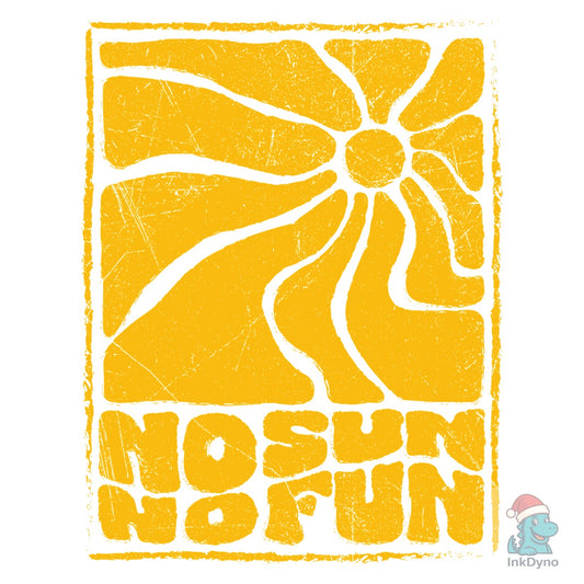No Sun No Fun Retro Vintage Summer - DTF Transfer