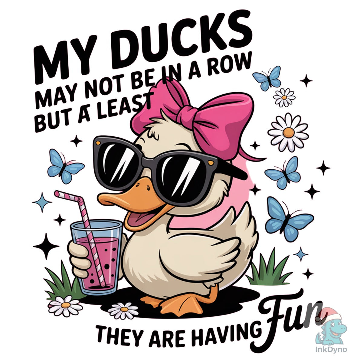 Funny Ducks Not in a Row Sarcastic