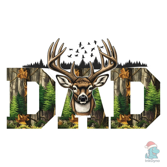Hunter Dad Deer Hunting Dad - DTF Transfer