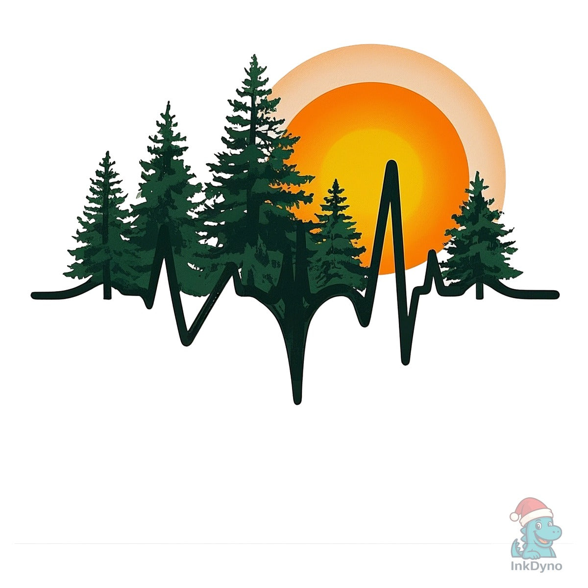 Pine Trees Nature Lover T-Shirt Design
