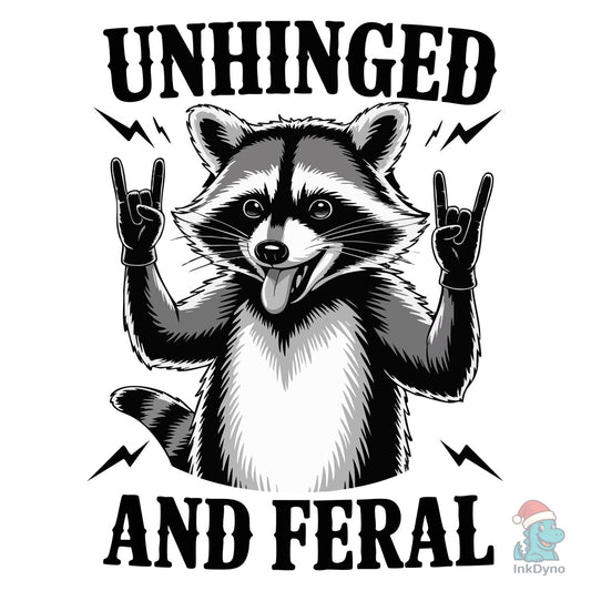 Unhinged Raccoon - Wild Rebel Design - DTF Transfer