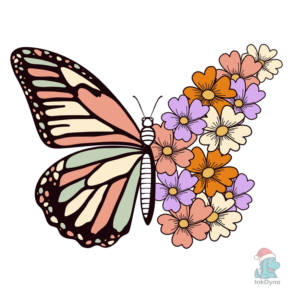 Vintage Christian Scripture Butterfly