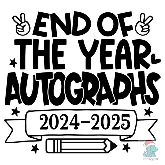 End of Year Autographs 2025 - DTF Transfer