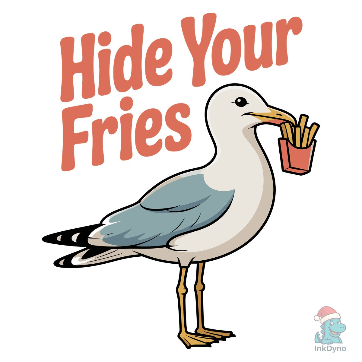 Hide Your Fries Seagull Beach Summer