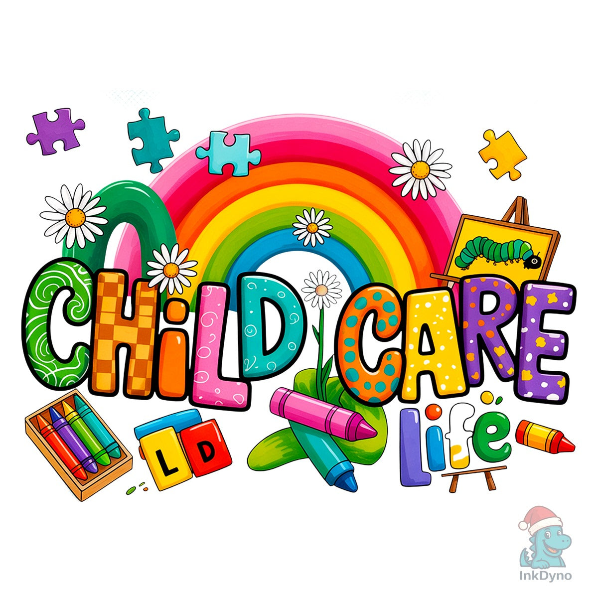 Childcare Life Sublimation Design