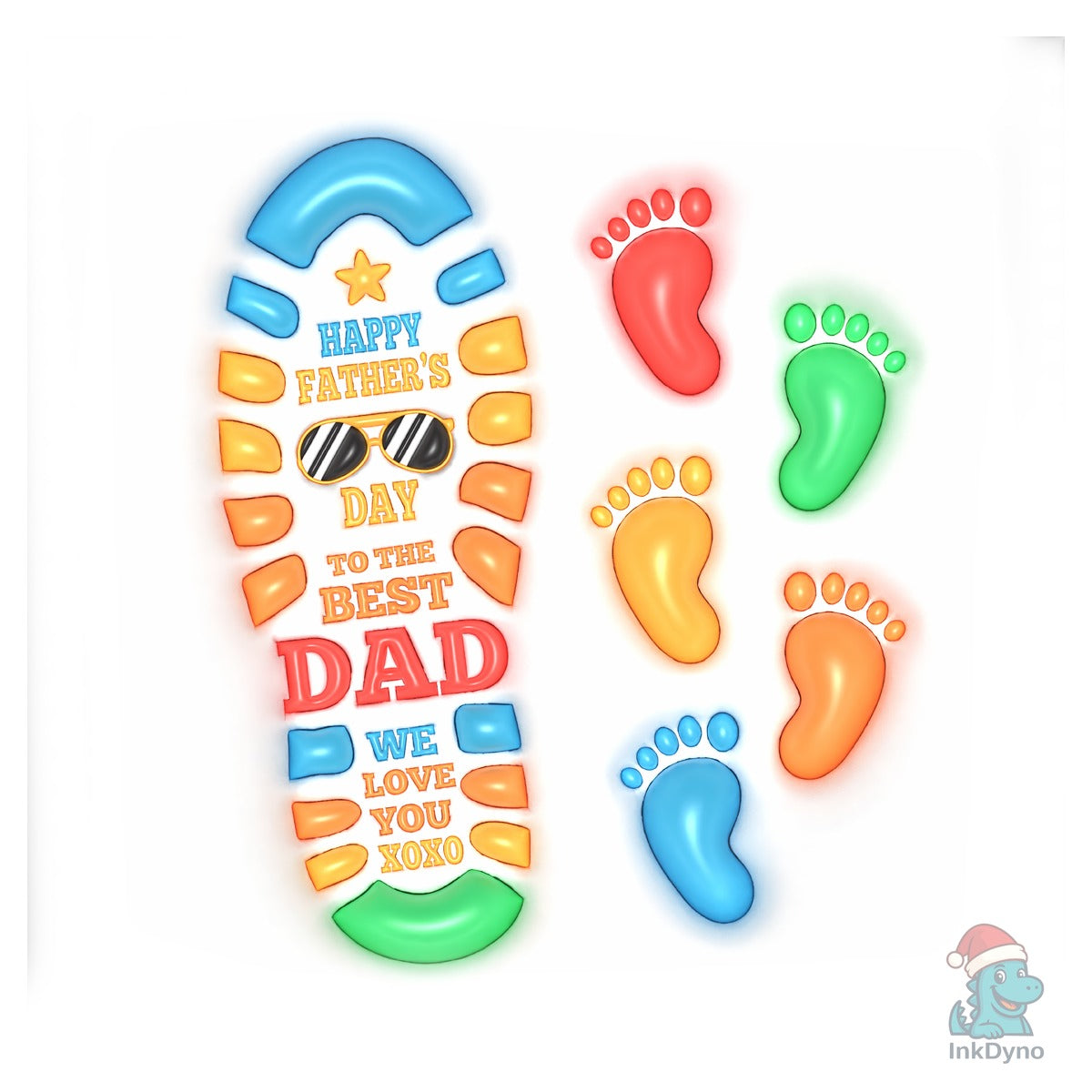3D Dad Personalized Inflated Mug Wrap