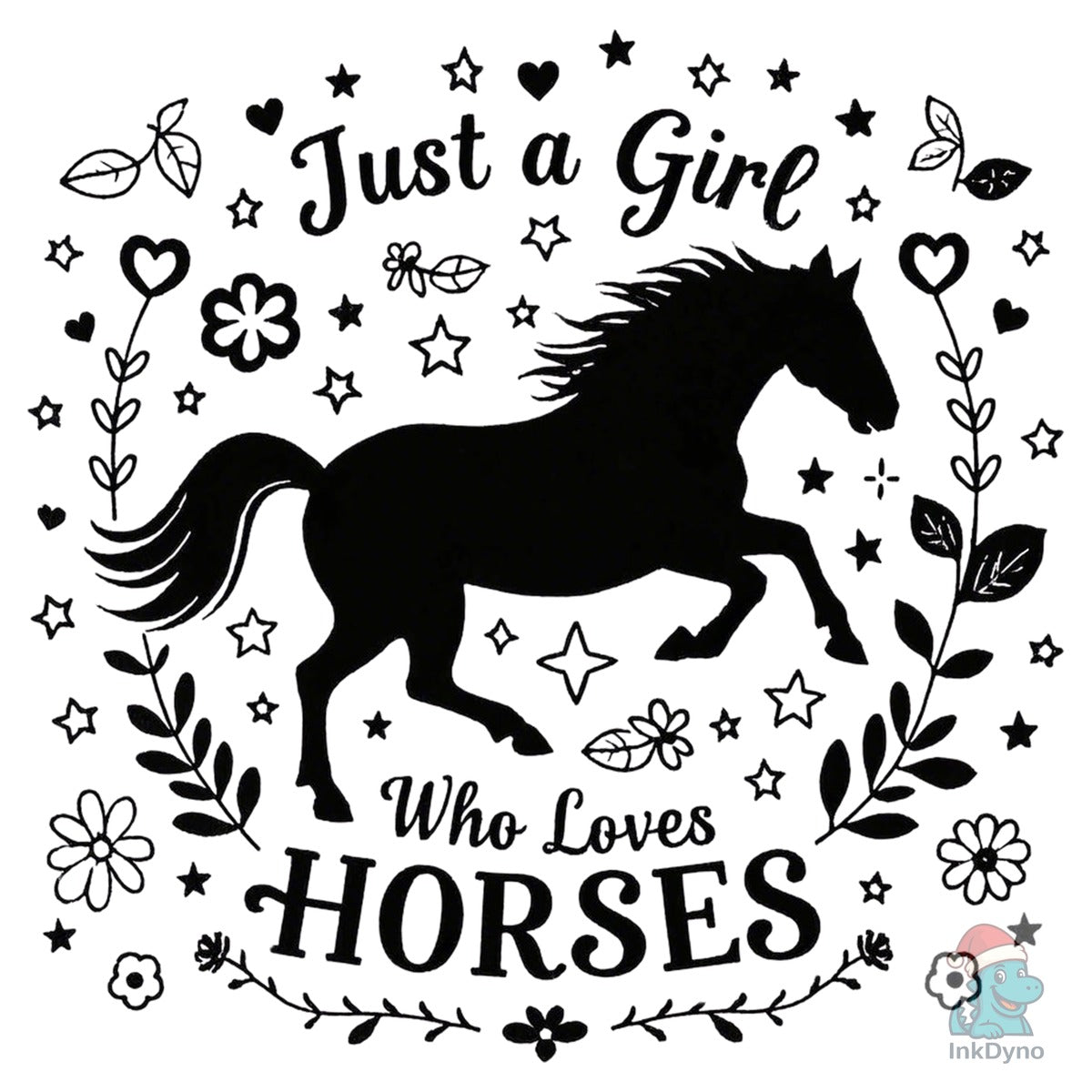 Horse Riding Girl T-Shirt Design