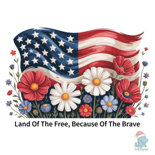 Patriotic American Flag Sublimation - DTF Transfer