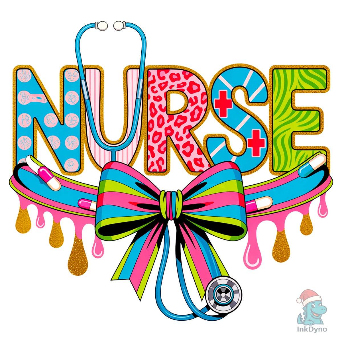 Preppy Nurse Floral Coquette