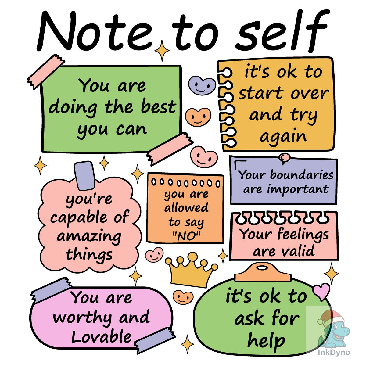 Note to Self Motivational Self Care
